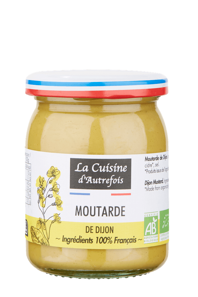 Moutarde de dijon, 100% origine France Bio 215g