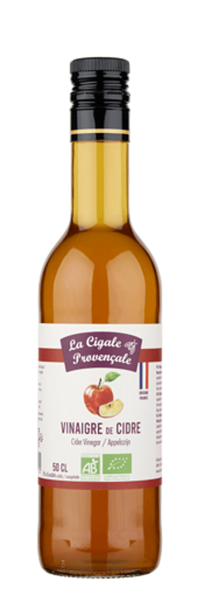 Vinaigre de cidre non pasteurisé - 50cl BIO